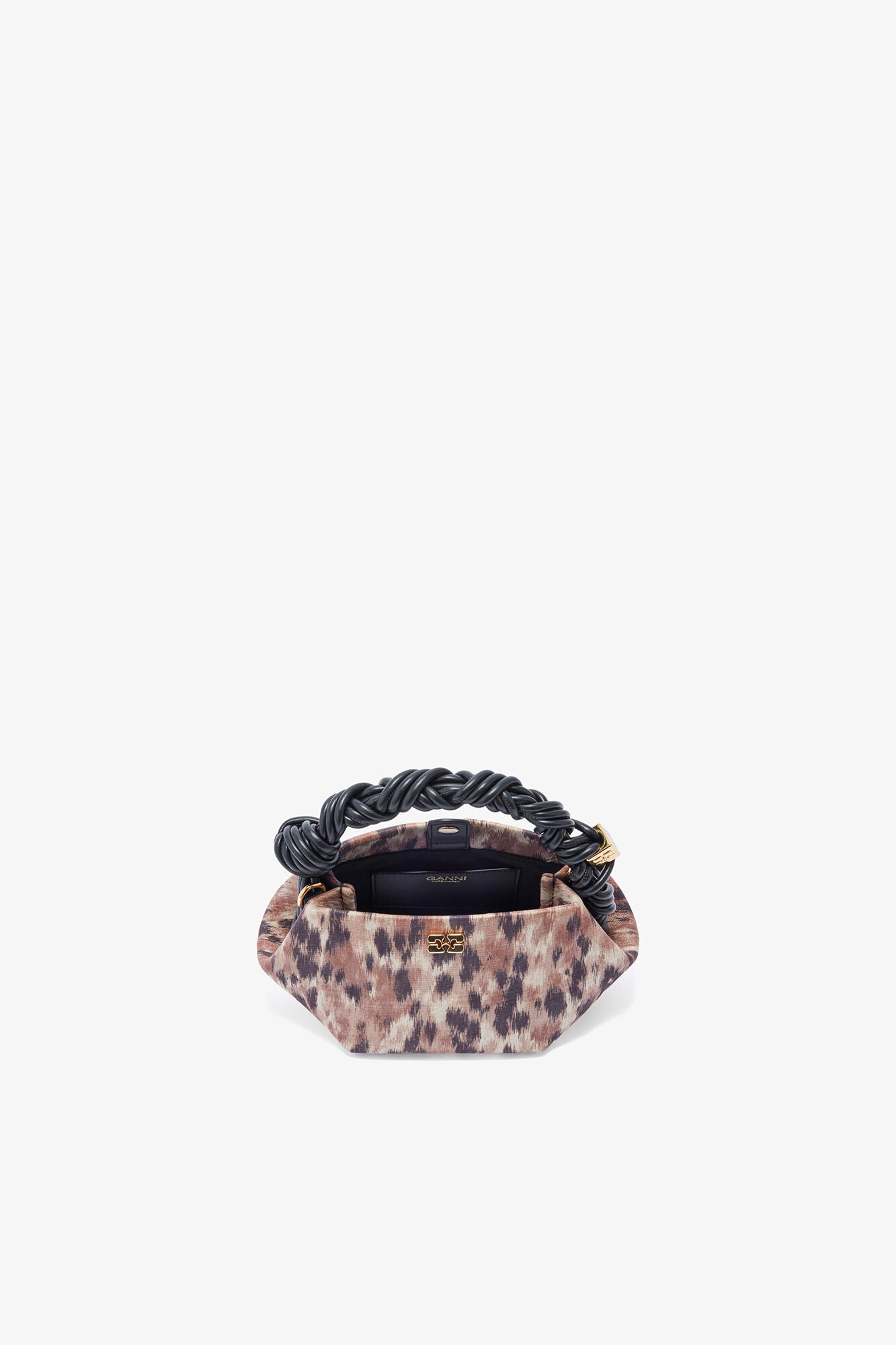 Mini-Bou-Tasche aus bedrucktem Taft