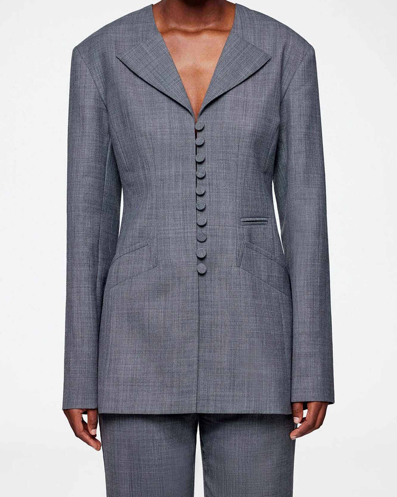 Blazer aus Wollmischung