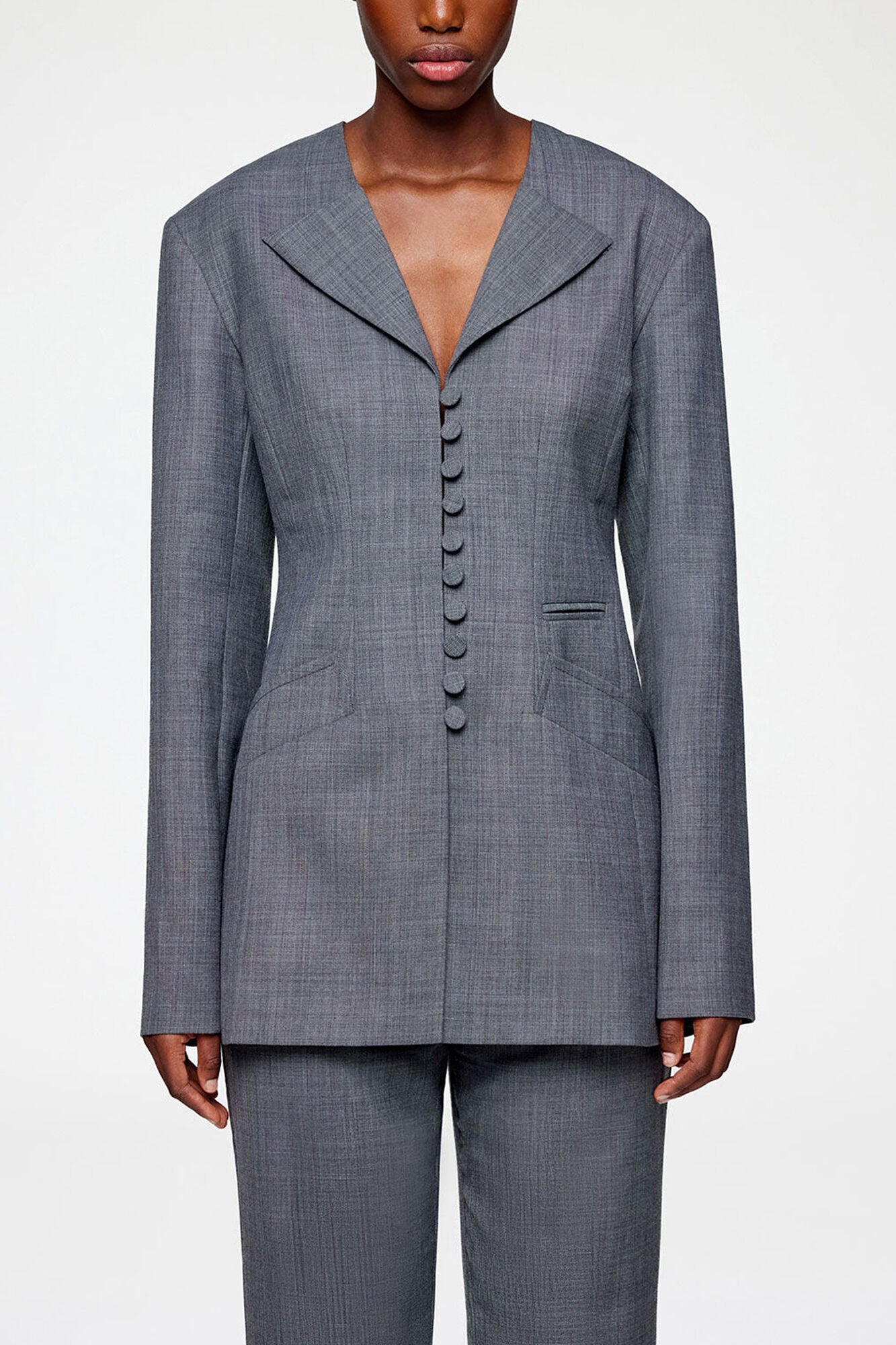 Blazer aus Wollmischung