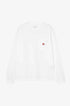 Women's L/S Pocket Small Heart T-Shirt