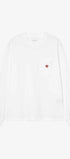 Women's L/S Pocket Small Heart T-Shirt