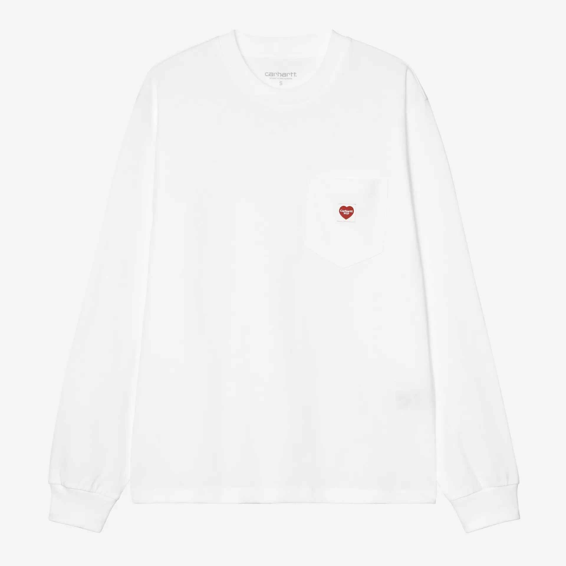 Women's L/S Pocket Small Heart T-Shirt