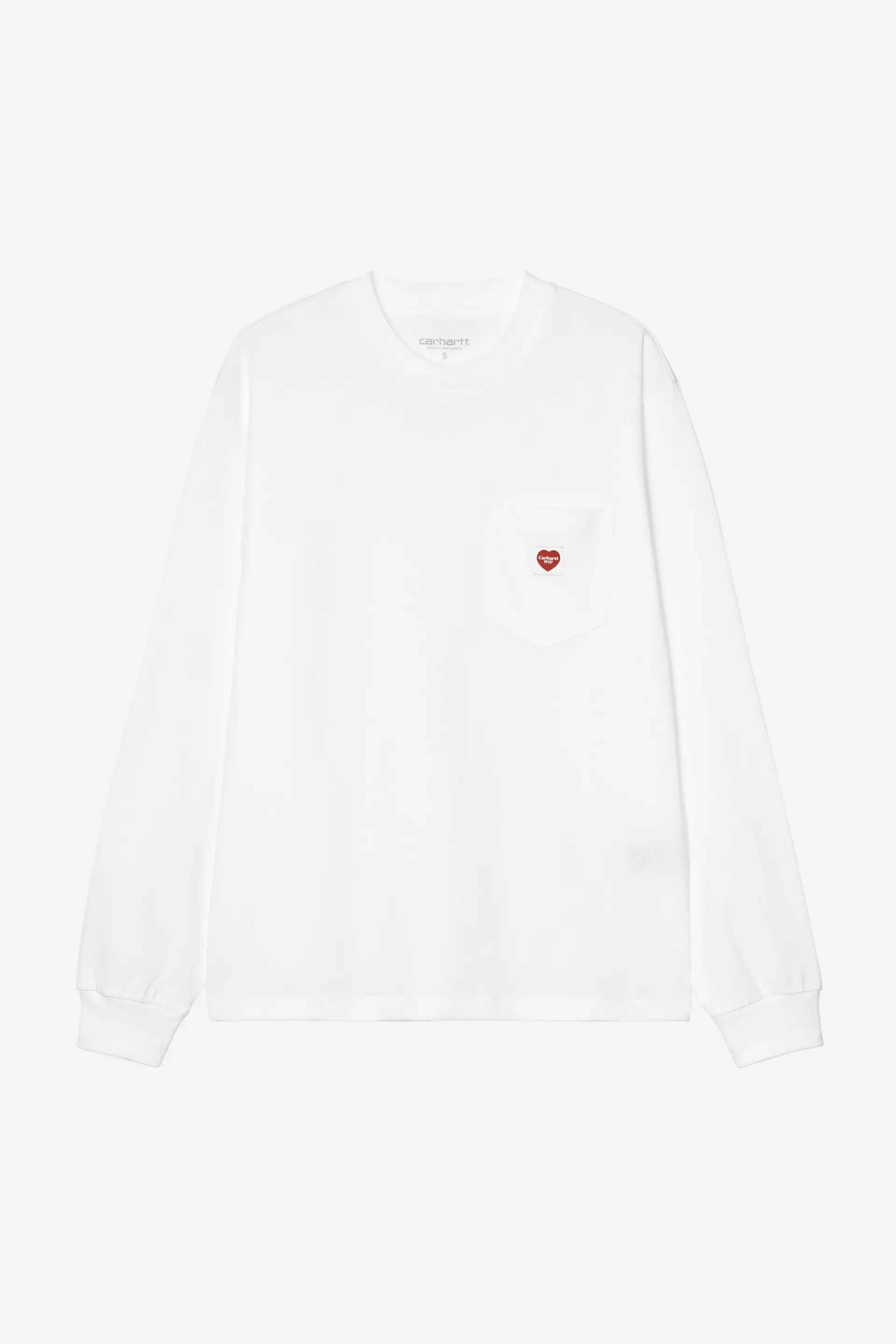 Women's L/S Pocket Small Heart T-Shirt
