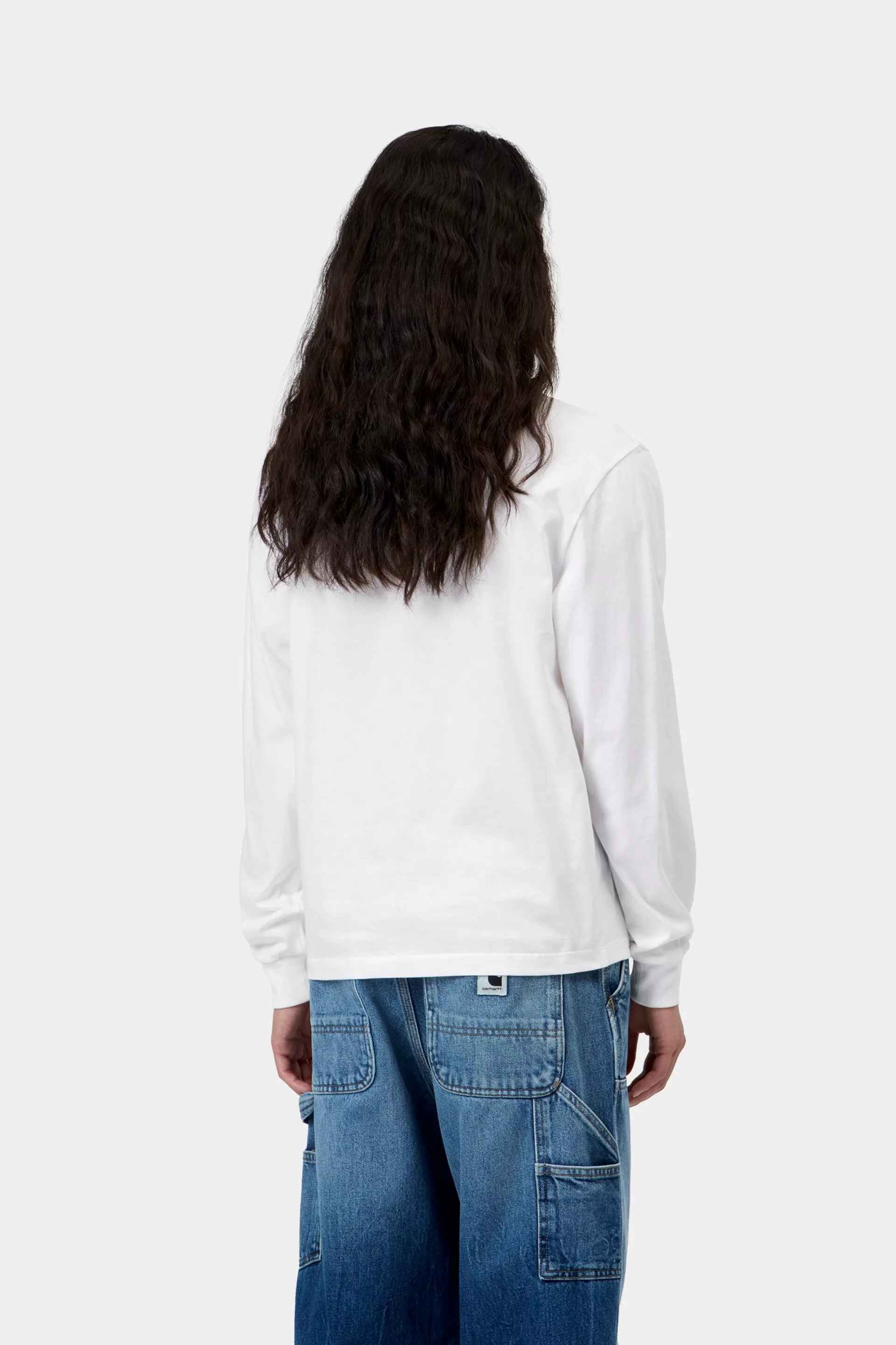 Women's L/S Pocket Small Heart T-Shirt