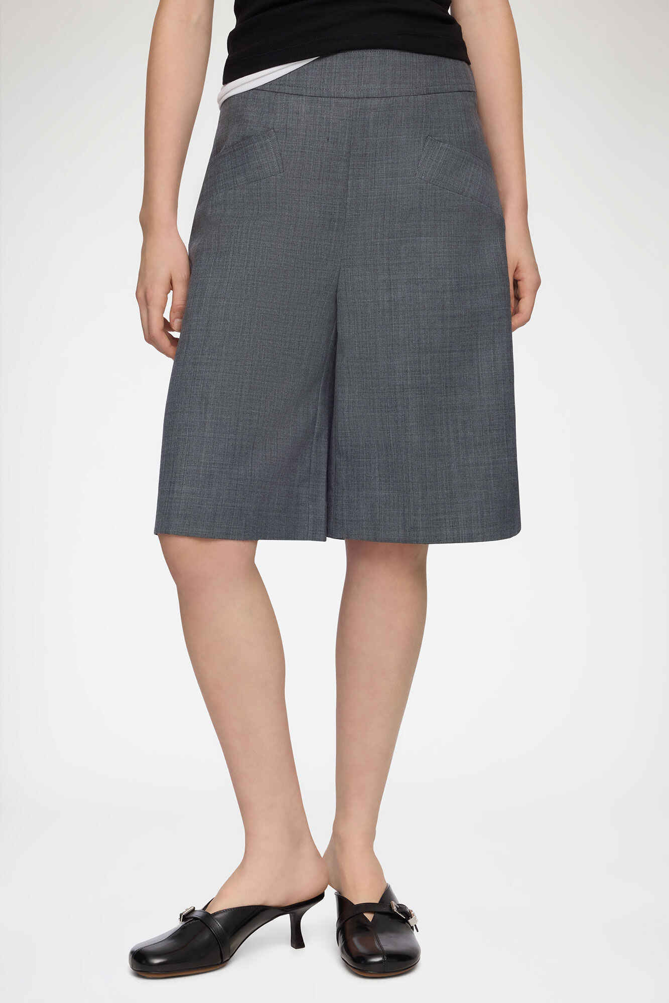 Shorts aus Wollmischung