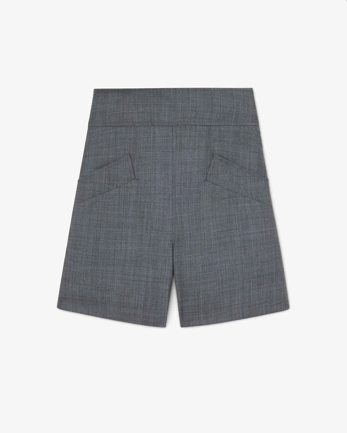 Shorts aus Wollmischung