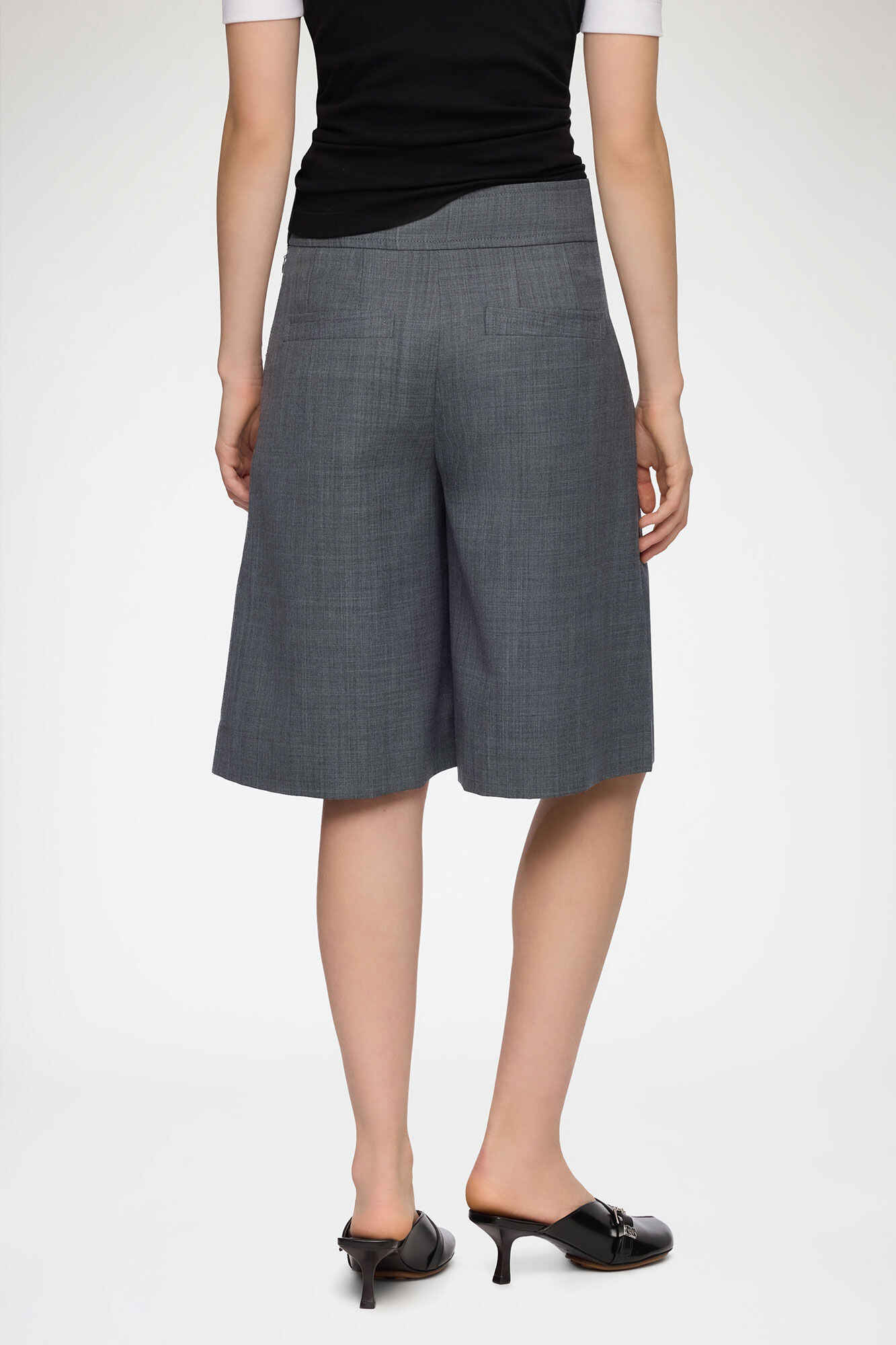 Shorts aus Wollmischung