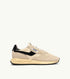 SNEAKERS REELWIND LOW AUS NYLON UND WILDLEDER IN ECRU UND SCHWARZ