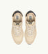 SNEAKERS REELWIND LOW AUS NYLON UND WILDLEDER IN ECRU UND SCHWARZ