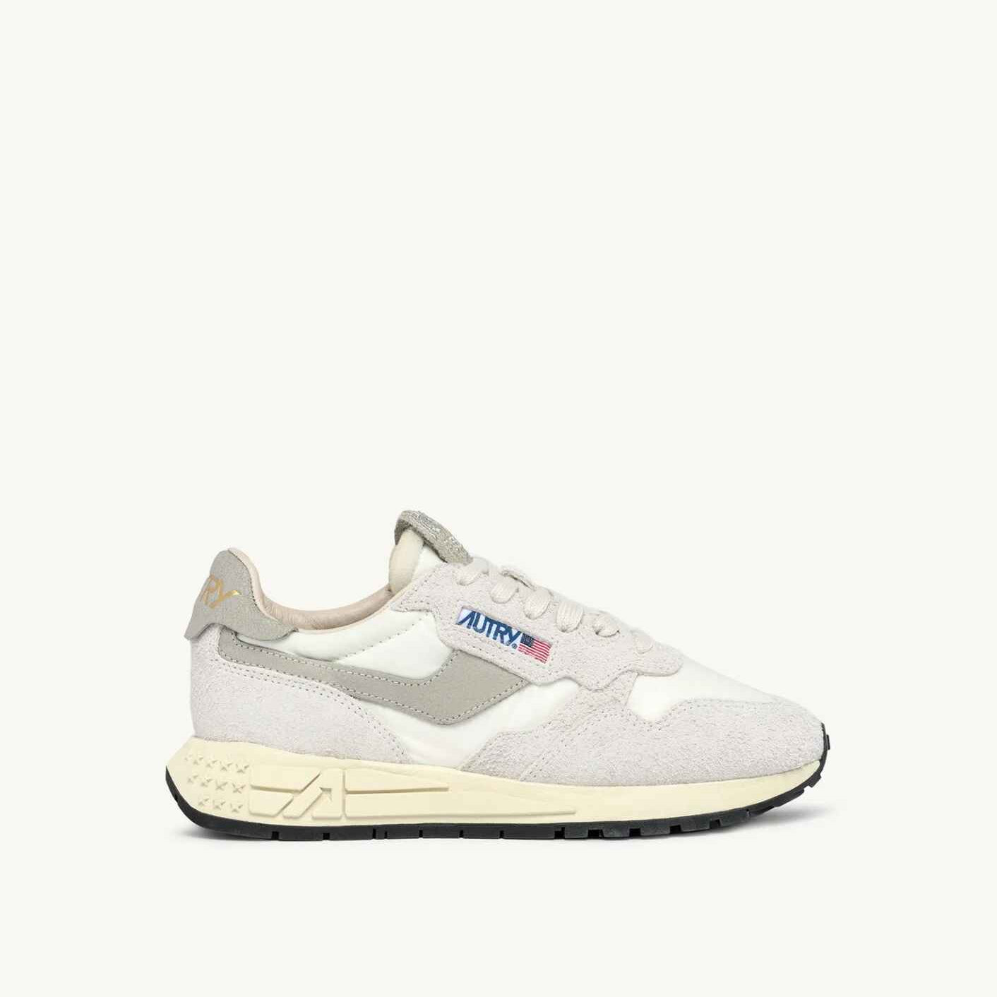 SNEAKERS REELWIND LOW AUS NYLON UND WILDLEDER IN WEIß