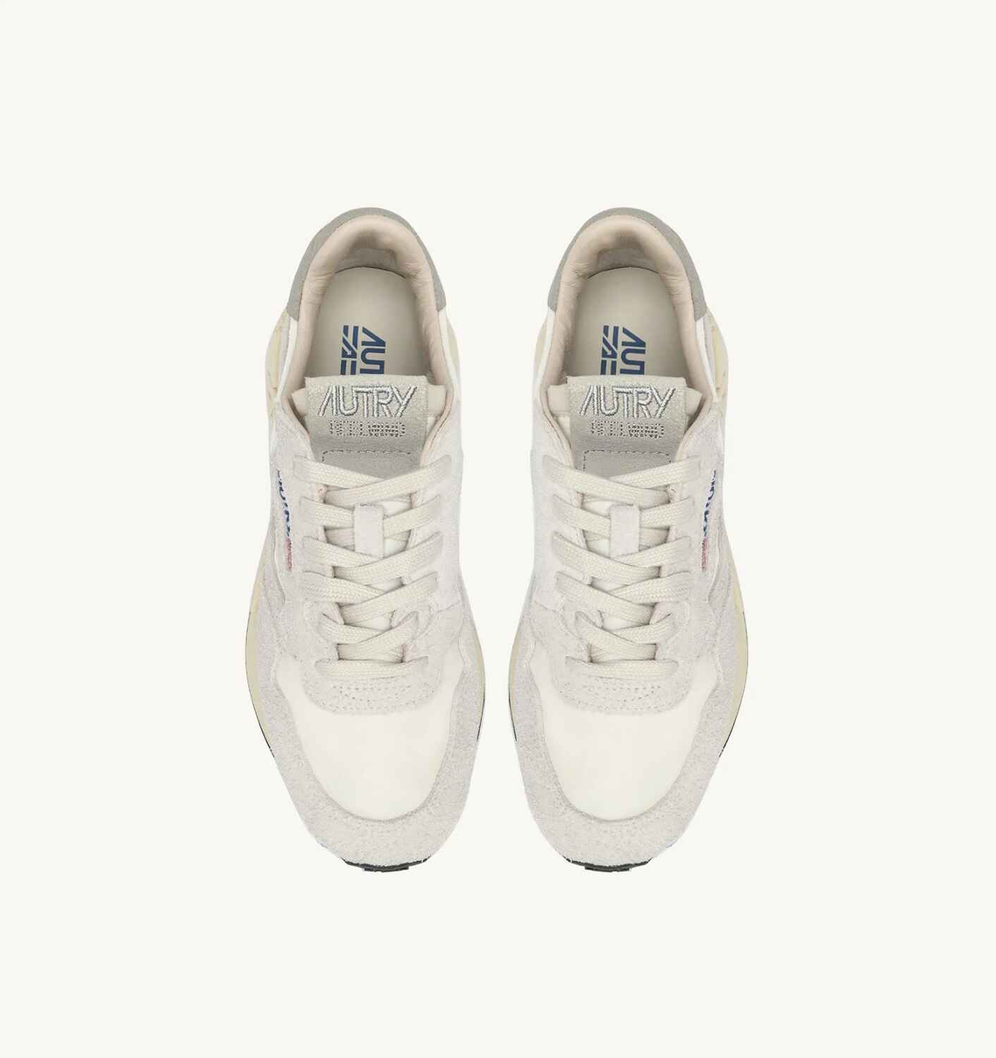 SNEAKERS REELWIND LOW AUS NYLON UND WILDLEDER IN WEIß