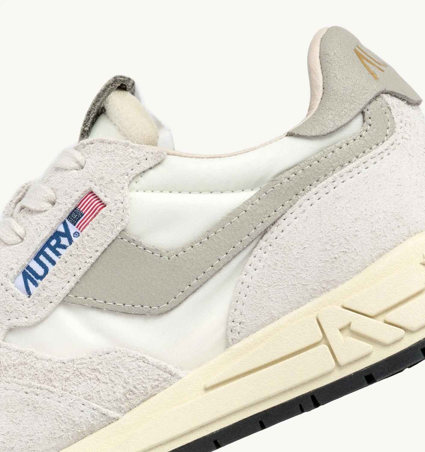 SNEAKERS REELWIND LOW AUS NYLON UND WILDLEDER IN WEIß