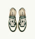 SNEAKERS MEDALIST LOW AUS LEDER IN MARSHMALLOW UND GRÜN