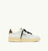 SNEAKERS MEDALIST LOW AUS LEDER IN WEISS UND LEOPARD