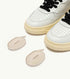 SNEAKERS MEDALIST LOW AUS LEDER IN WEISS UND LEOPARD