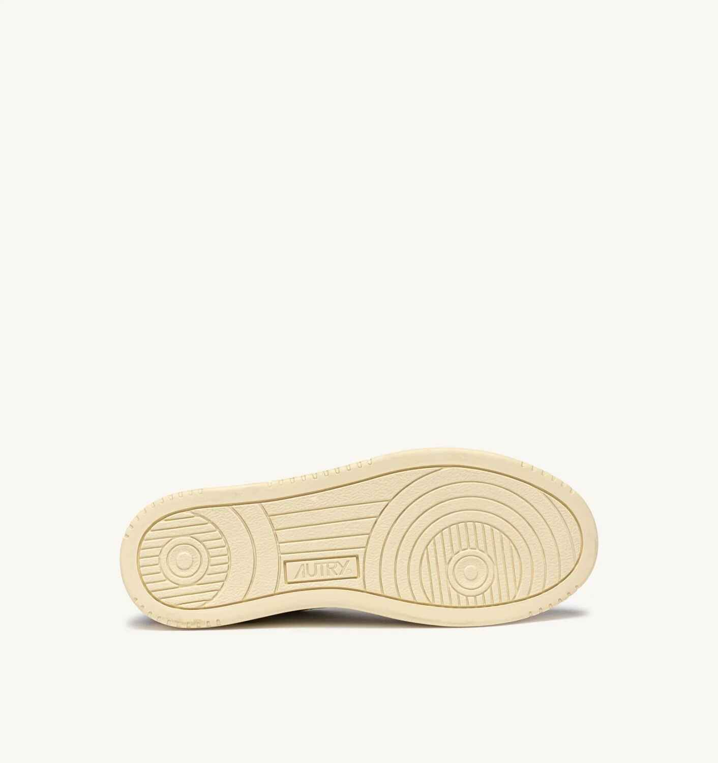 SNEAKERS MEDALIST LOW AUS LEDER IN WEISS UND WILDLEDER IN MOGANO