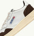 SNEAKERS MEDALIST LOW AUS LEDER IN WEISS UND WILDLEDER IN MOGANO