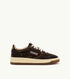SNEAKERS MEDALIST LOW AUS WILDLEDER UND LEDER IN MUSTANG UND MARRONE