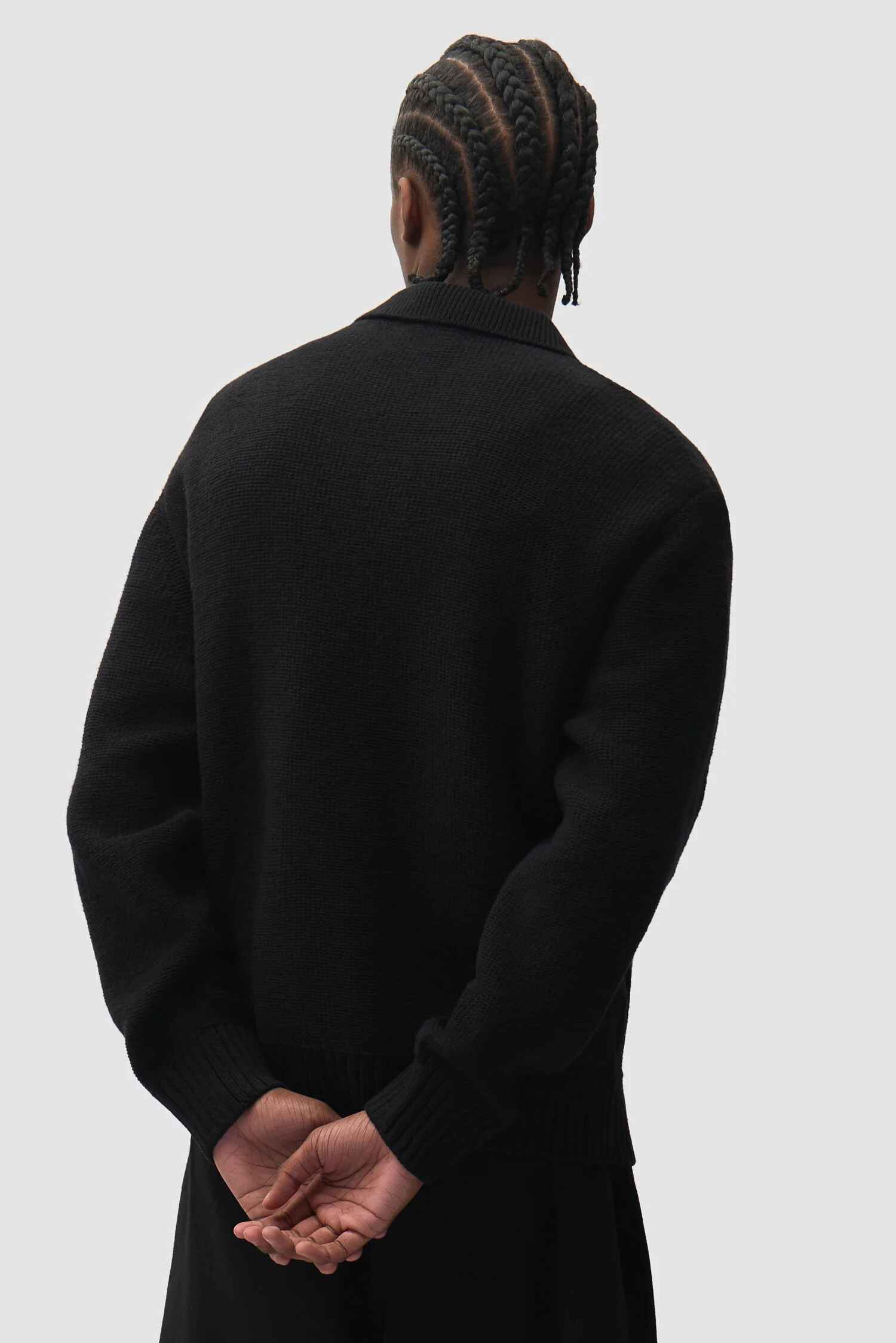 Stencil Zip Cardigan