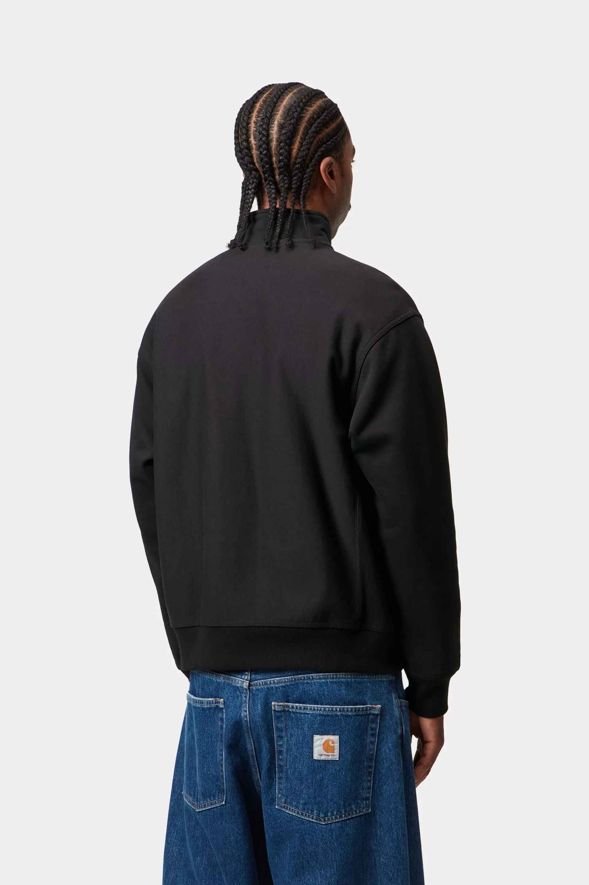 Sweatshirt Half Zip American Script