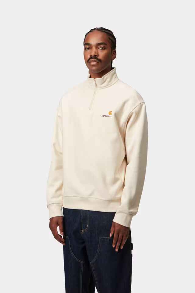Half Zip American Script Sweatshirt