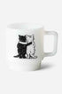 Hugging Cats Glass Mug