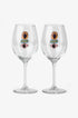 Stacked Grapes Wine Glass Set