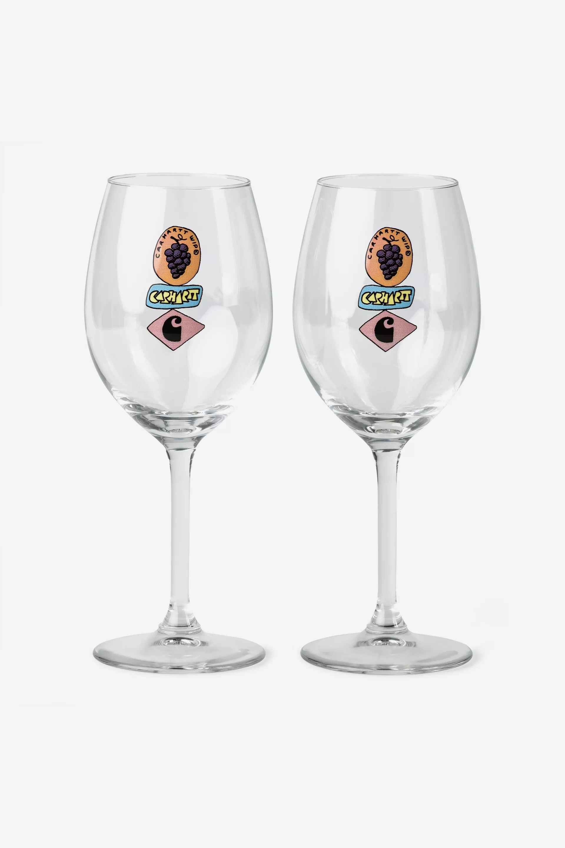 Stacked Grapes Wine Glass Set