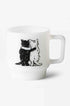 Hugging Cats Glass Mug