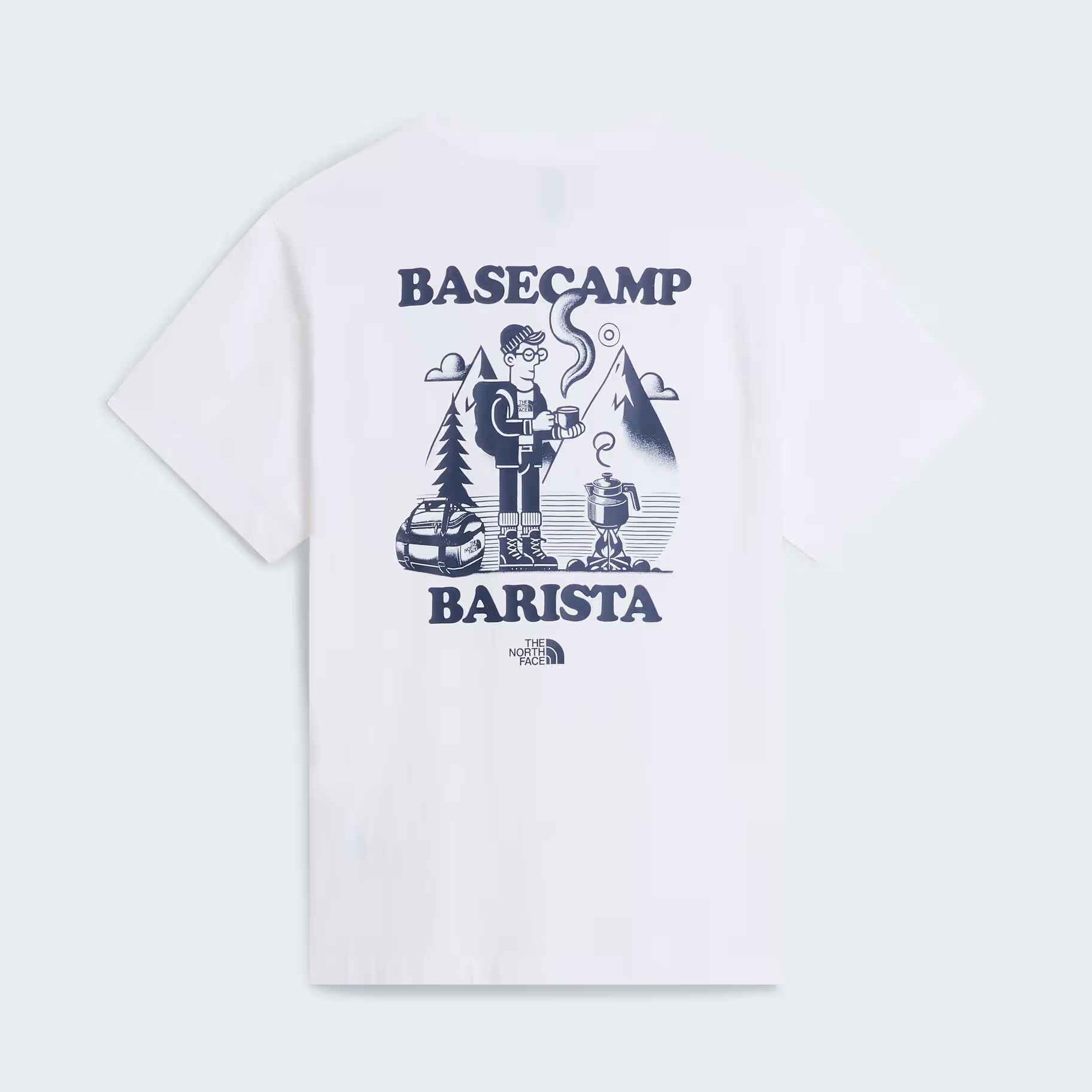 Unisex Basecamp Barista Graphic T-Shirt mit lockerer Passform