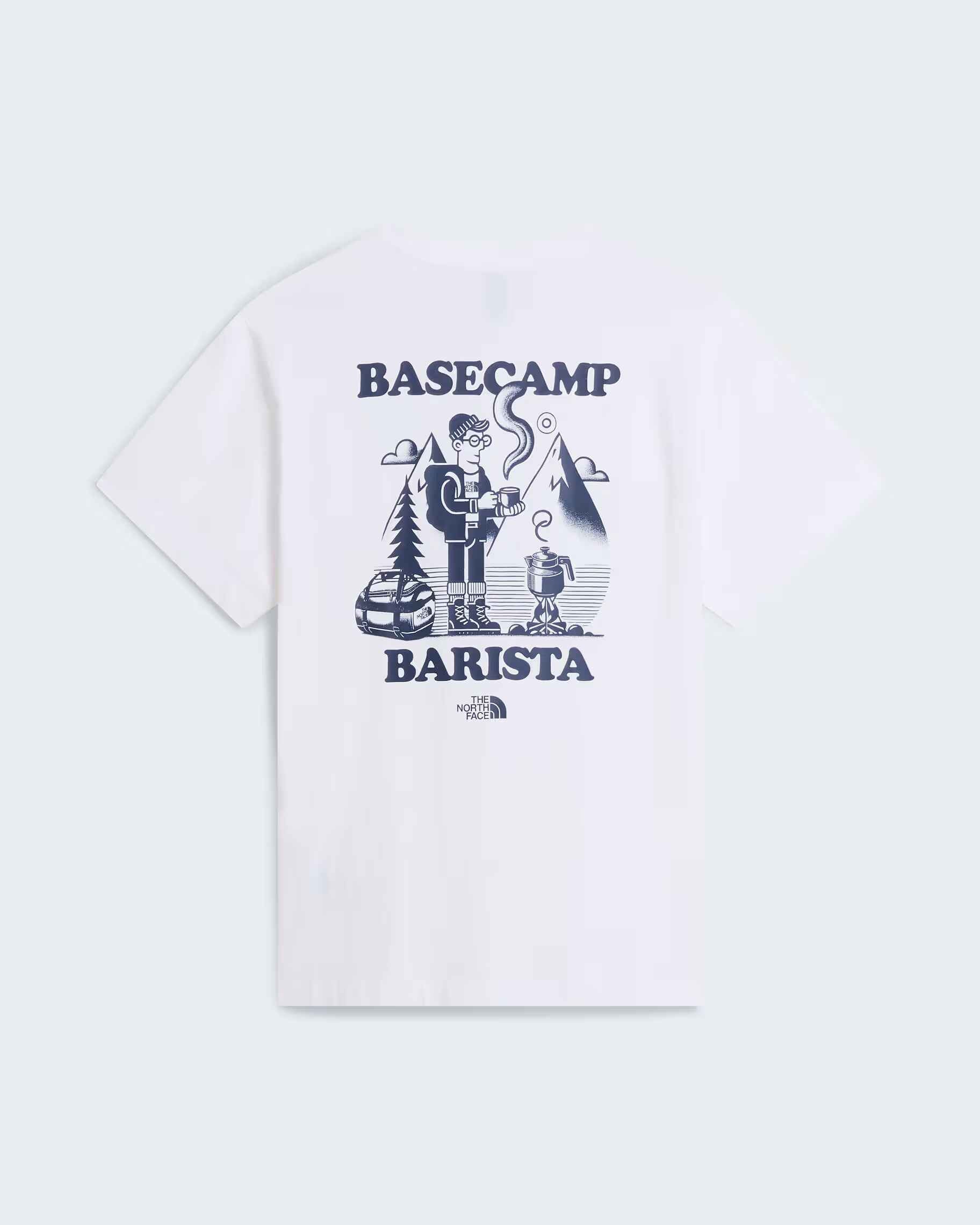 Unisex Basecamp Barista Graphic T-Shirt mit lockerer Passform