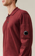 Extrafine Merino Wool Lens Polo Sweater