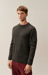 Full Rib Cotton Lens Crewneck Sweater