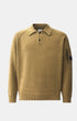 Chenille Cotton Lens Polo Sweater