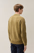 Chenille Cotton Lens Polo Sweater