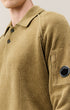 Chenille Cotton Lens Polo Sweater