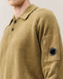 Chenille Cotton Lens Polo Sweater