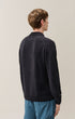 Chenille Cotton Lens Polo Sweater