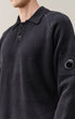 Chenille Cotton Lens Polo Sweater