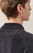 Chenille Cotton Lens Polo Sweater