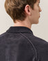 Chenille Cotton Lens Polo Sweater