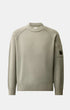 Chenille Cotton Lens Crewneck Sweater
