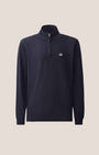 Stretch Piquet Long Sleeve Half Zip Polo