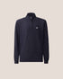 Stretch Piquet Long Sleeve Half Zip Polo
