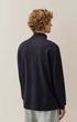 Stretch Piquet Long Sleeve Half Zip Polo
