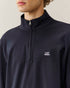 Stretch Piquet Long Sleeve Half Zip Polo