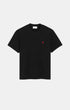 T-Shirt aus schwarzer Baumwolle