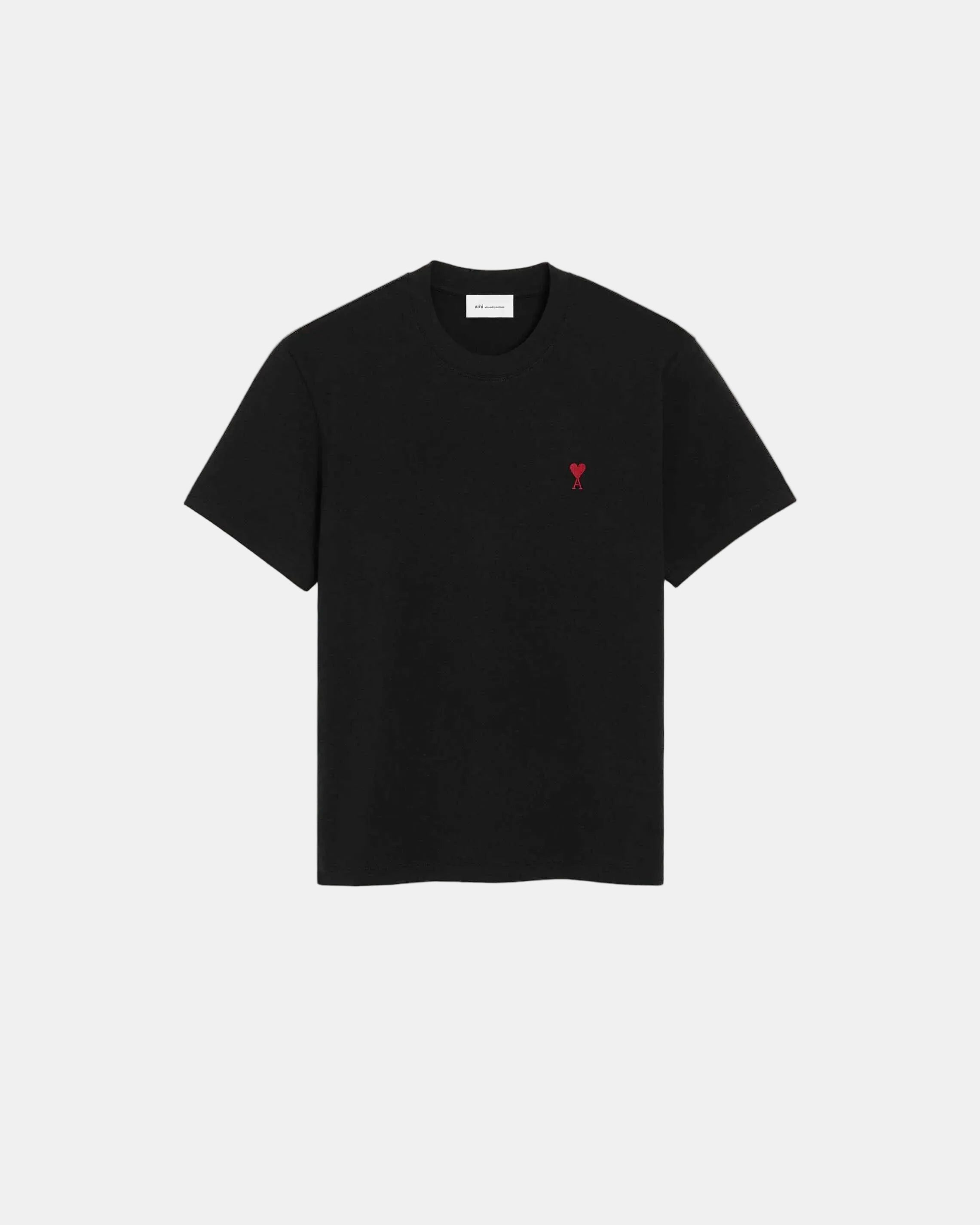T-Shirt aus schwarzer Baumwolle