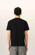 T-Shirt aus schwarzer Baumwolle