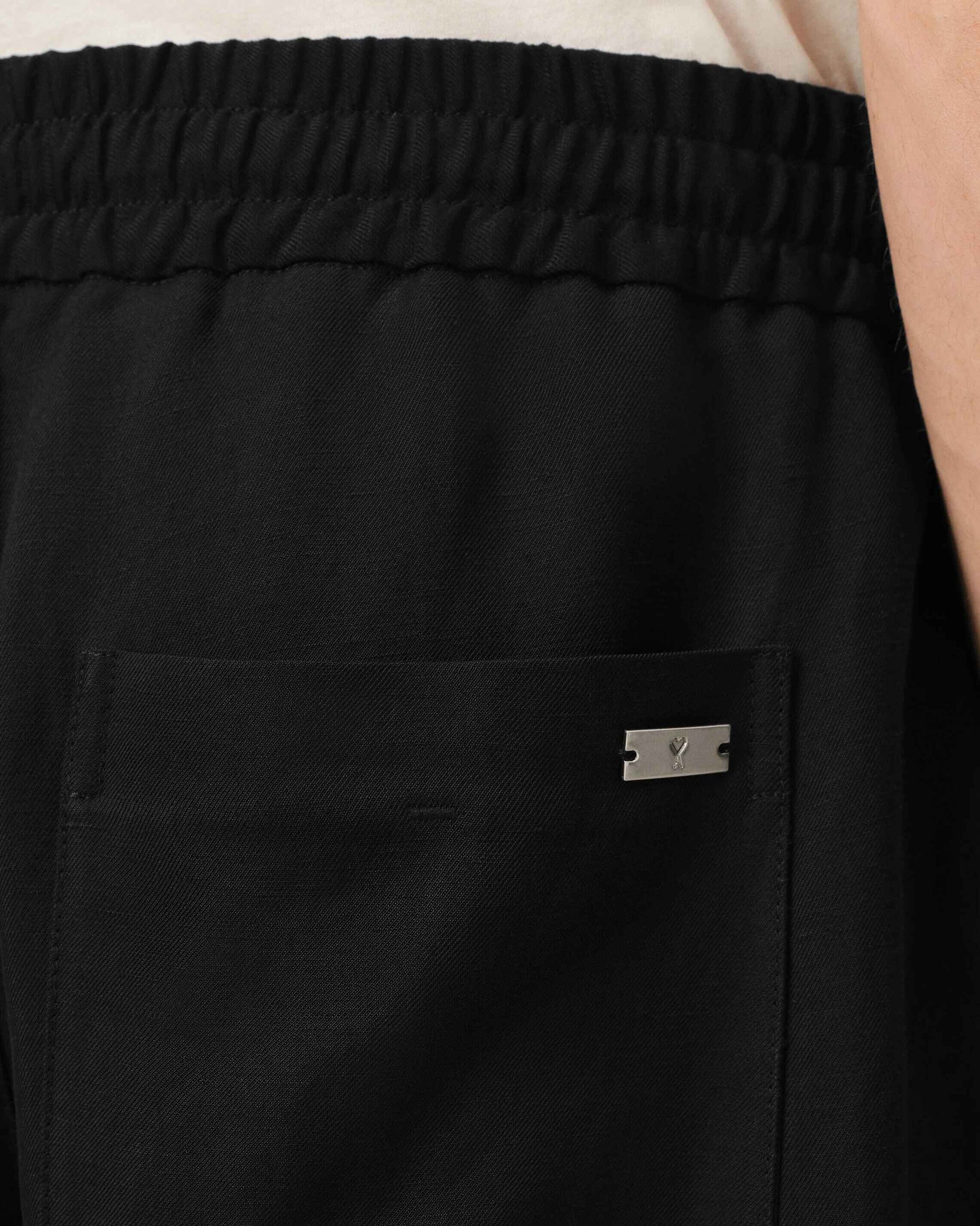 Hose aus Leinenmischgewebe mit elastischem Bund